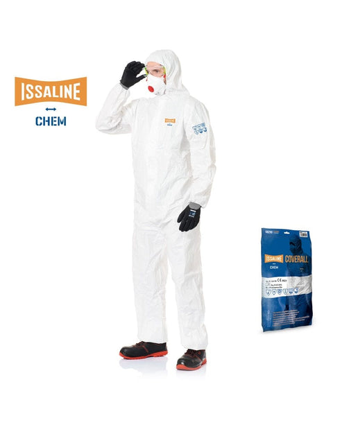 Buzo Desechable Issaline Chem 08290 - Protección Química, Tipo 5 y 6