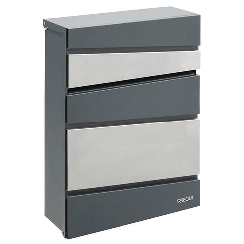 Buzón Arregui Flysch E-6921 Blanco — Acero + Inox | DIN A4