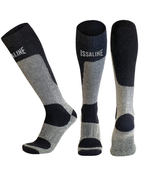 S (35-38) / Gris claro / Largo Calcetín largo Issaline Carving 01CCARL - Pack 3 Uds