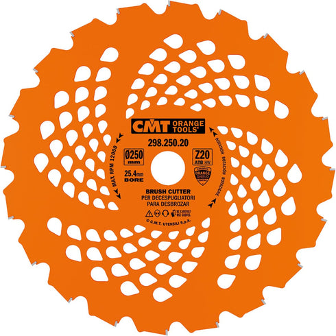 250X2.2/1.4X25.4 Disco Desbrozadora C.M.T. Z20