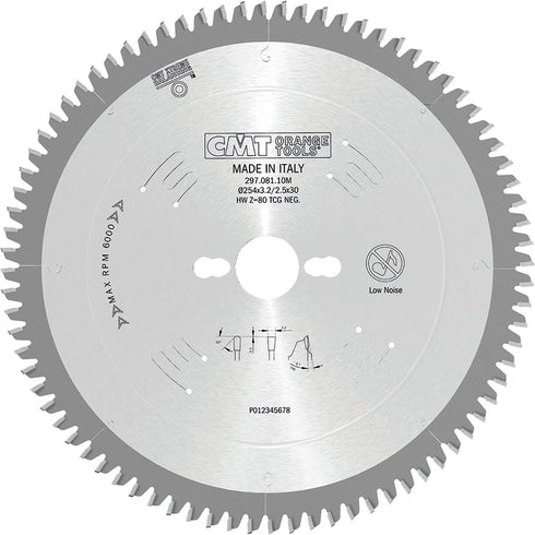 250x3.2x30mm Z80 Disco C.M.T. para Ingletadora - Especial Aluminio | Varios Tamaños