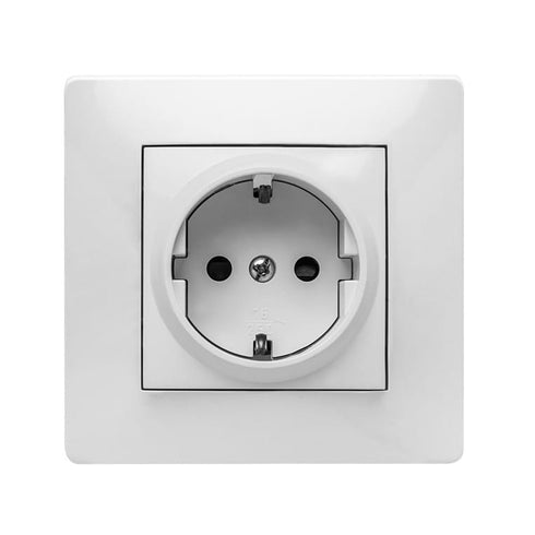 Pack de 10 unidades / Blanco / 82x82mm Base 16A empotrar Famatel 9123 IP20