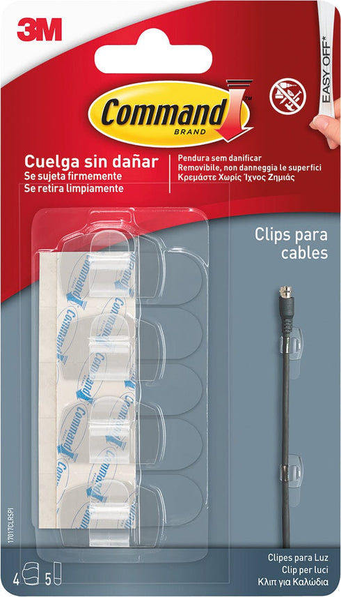 Pack de 9 unidades Gancho Command 17017CLR de 3M