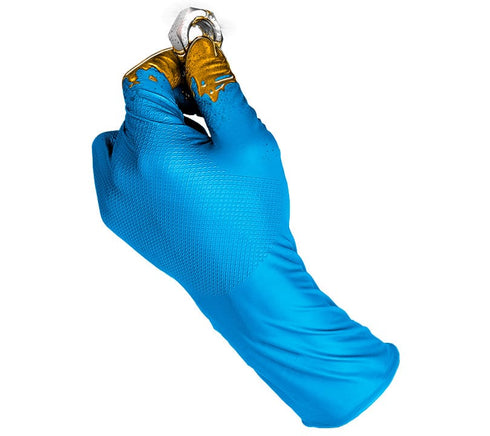 Guante de protección Juba 590BL GRIPPAZ desechable nitrilo a