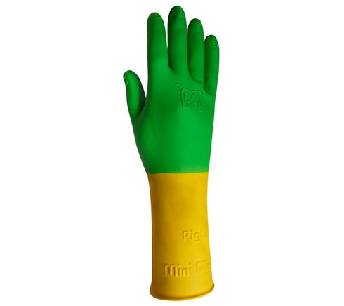 4 / Amarillo - verde Guante de protección Juba H264 GARDEN látex natural diseñado