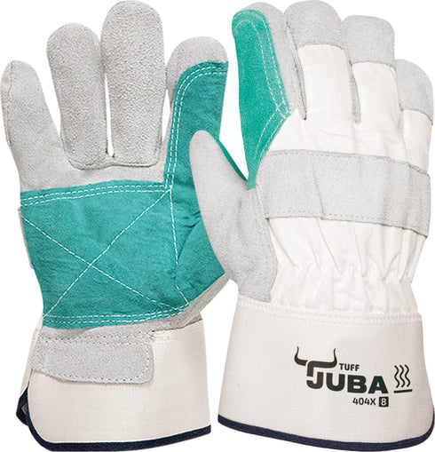 Pack de 6 unidades / T-9 (L) Juba H404X - Guante Americano Serraje, Resistente y Cómodo