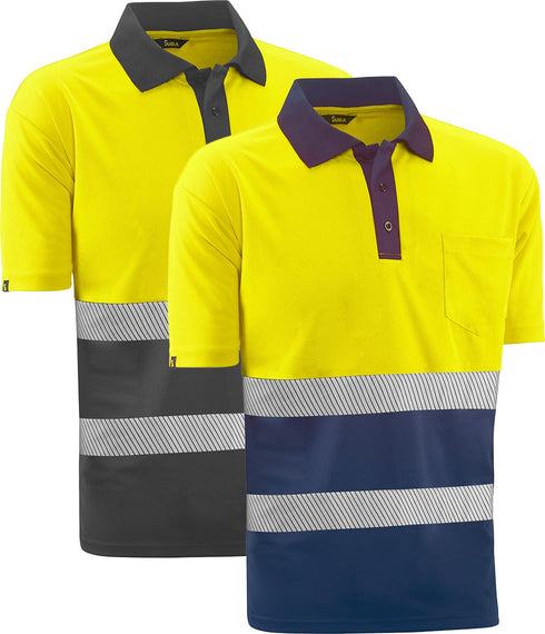 Azul / S Polo Alta Visibilidad Juba HVS620 London | Cinta Segmentada