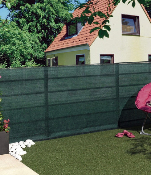 Malla Ocultación Recynet Plus Verde 1,5x50 m 95% HDPE 170 g/m²