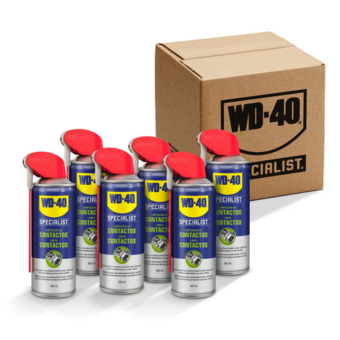 400ml / Pack de 6 unidades Pack de 6 unidades Limpiador de Contactos WD 40 Specialist