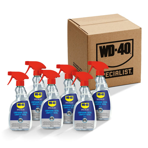 500ml / Pack de 6 unidades Pack de 6 unidades Limpiador Total WD 40 Specialist Motorbike