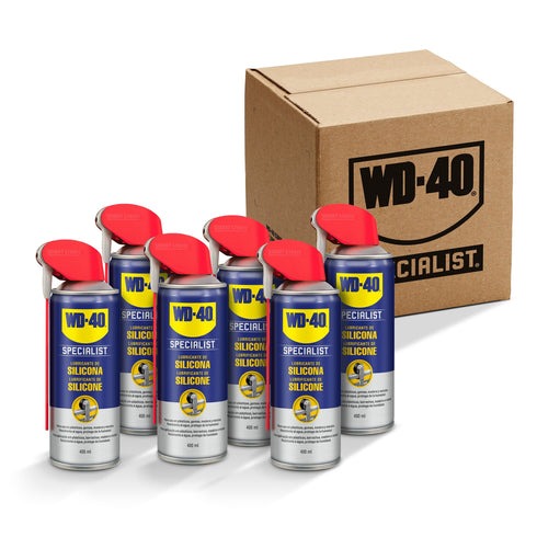 400ml / Pack de 6 unidades Pack 6 WD-40 Specialist Lubricante de Silicona 400 ml | NSF H2