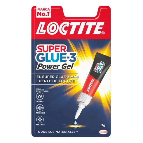 Pegamento Super Glue 3 POWER GEL 3G 2640067 - PACK 12 UNIDADES