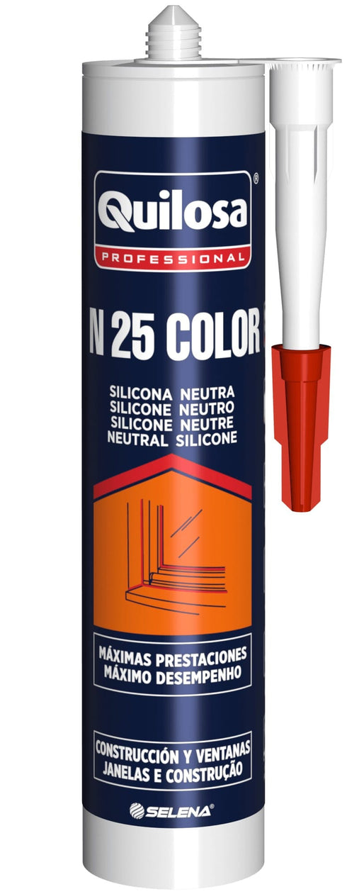 24 unidades / Verde Silicona Neutra N 25 Color Quilosa