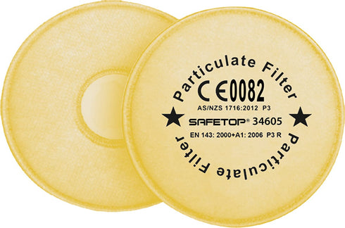 Pack de 2 unidades / EN 143 A1 Safetop - Filtro P3 para partículas - Mascarillas