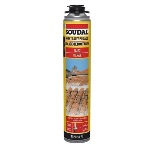 Espuma para Tejas Soudal 750 ml | Baja Expansión Manual o Pistola