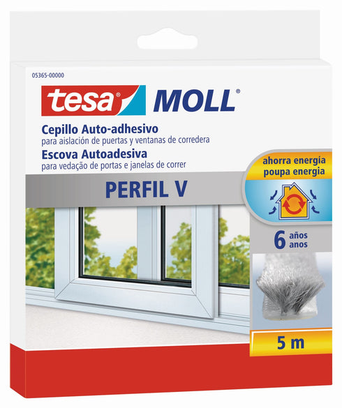 Pack de 10 unidades Burlete Perfil V Puertas