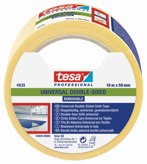 10m x 50mm / Pack de 6 unidades Cinta doble cara removible tesa