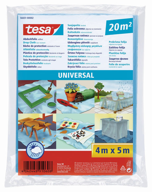 4x5m Plástico protector 20m² tesa