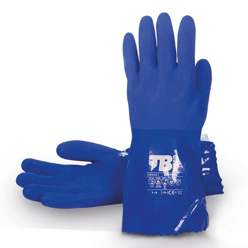 Guante térmico 666VINIL azul PVC EN ISO 374 | Tomasbodero · Incremental.