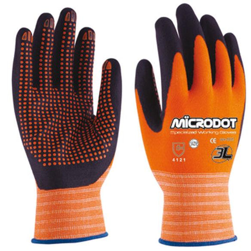 Guante Mecánico 3L Microdot WX-666 | EN 388 3121X | Pack 12