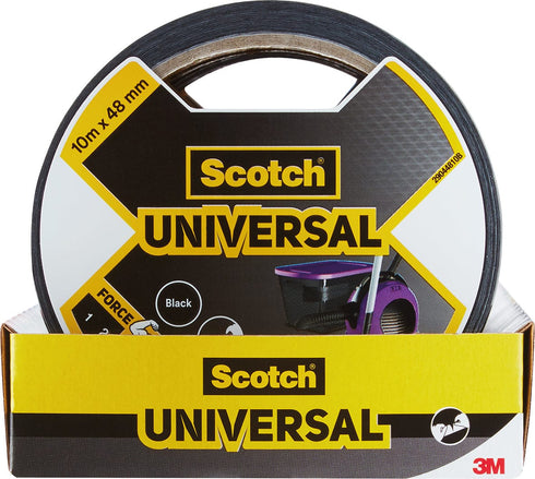 10m x 48 mm / Negro Cinta Americana 3M 2904