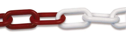 Pack de 25 unidades Cadena de Señalizacion Roja y Blanca Amig de 25m