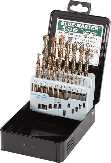 Juego de Brocas HSS Cobalto DIN 338 Blue Master