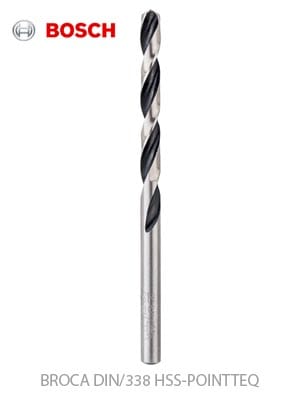 2.0X24X49 (2 unidades) Broca para metal Bosch DIN 338 HSS POINTTEQ