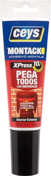 Pack de 12 unidades / 100g Adhesivo de Montaje Instantaneo Ceys Montack Xpress