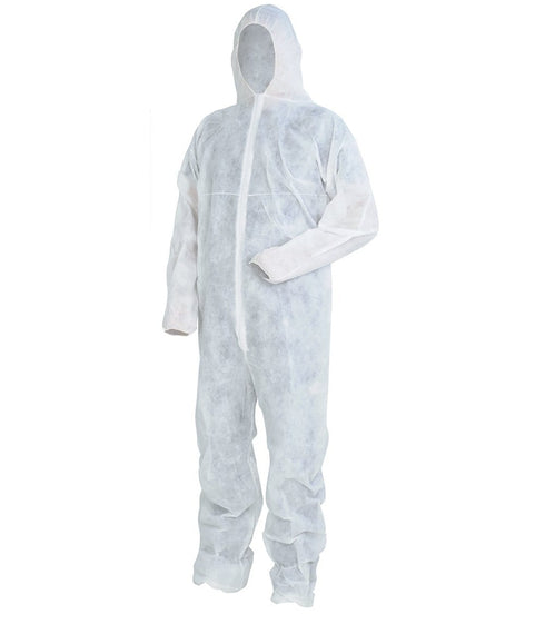 Pack de 5 unidades / Blanco / M Cofra Sheer Pro Buzo Desechable