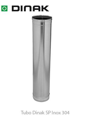 430mm / 110mm Tubo Inox 304 SW de pared simple Dinak