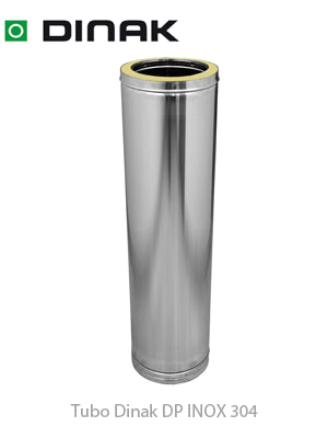 460mmx125mm Tubo Dinak DP Inox 304 de pared doble
