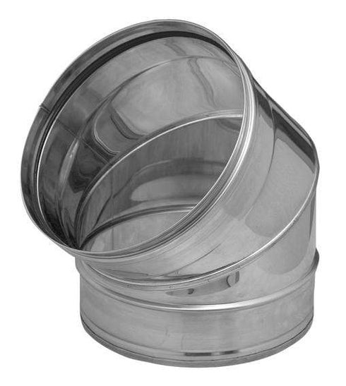 45º / 80mm Codo Inox 316L Pellet SW Dinak