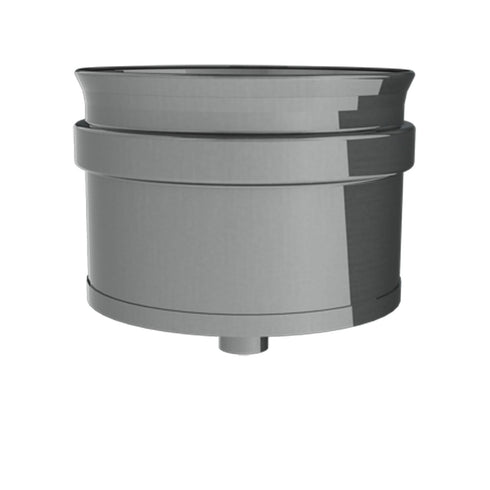 80mm / con desagüe Colector de hollín para pellet Inox 316L SW Dinak