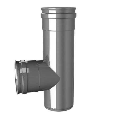 80mm con junta Codo en T Inox 316L SW Pellet M-H-H de 90º