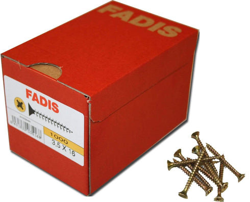 2.5 / 16 mm / 1000 Fadis Tornillo Universal Bicromatado