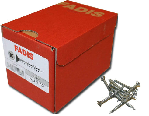 3.0 / 16 mm / 1000 Fadis Tornillo universal galvanizado