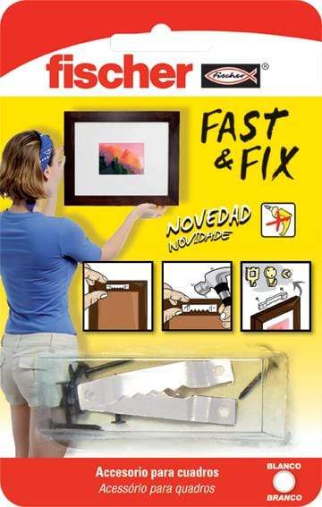 Fischer Colgador Cuadros Rectos Fast & Fix Pack 10 Uds
