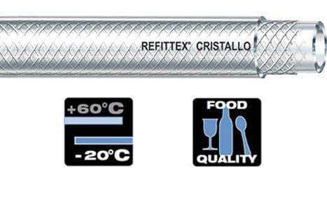 06x12 - 100 metros - 20 Bar Fitt Manguera Refittex Cristallo