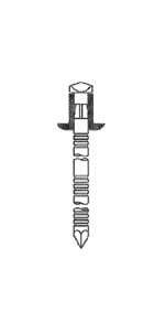 Remache Gesipa AL/AC 50X80 Standard T K90 - Pack 100 unidades