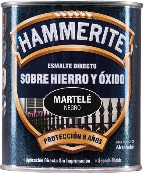 Hammerite Metallico Martele 750ML NEGRO - PACK 6 UNIDADES
