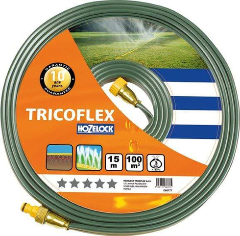 7.5m Manguera de riego perforada plana Hozelock Tricoflex