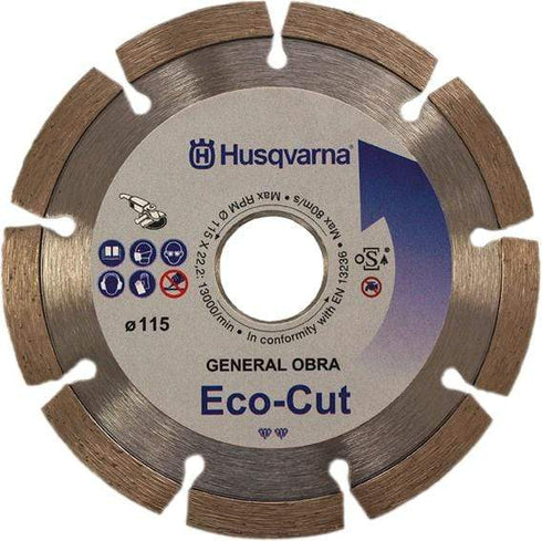 115mm / segmentado Disco Segmentado Husqvarna Eco Cut
