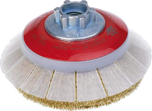 Cepillo amoladora Jaz HSDG-100X0,30XM14 latonado con guarda