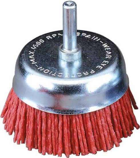 Cepillo taladro abrasivo 75mm rojo grano 80 Jaz