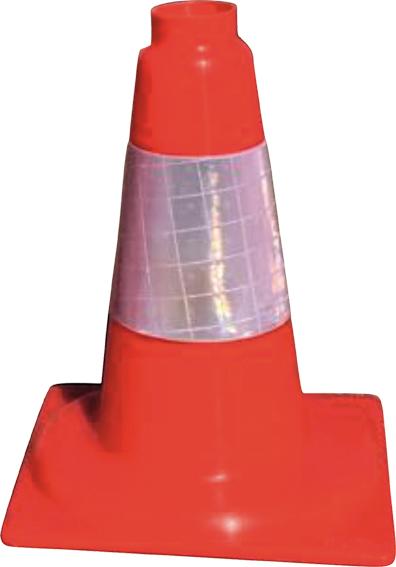 Cono Reflectante JG 90418 30 cm | Señalización de Seguridad Compacta