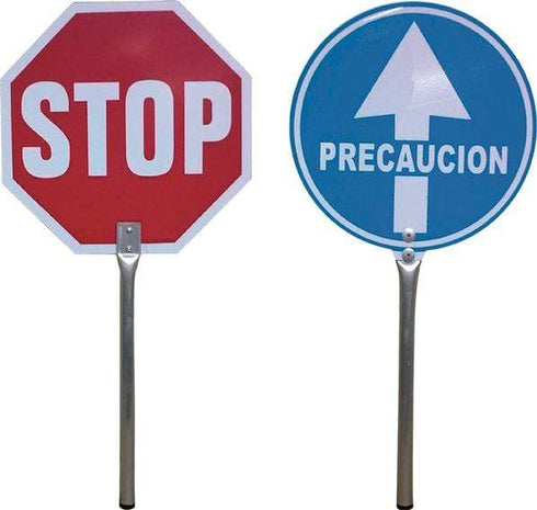 Paleta STOP y PASO JG Señalización 4950 | Mango de Aluminio