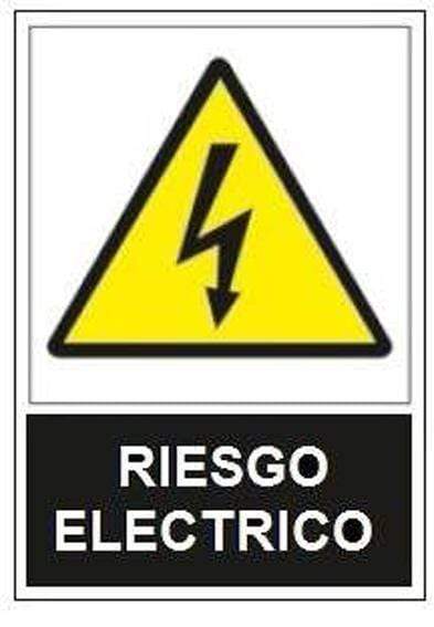 Señal advertencia-riesgo-electrico-sa1000-JG Señalizacion