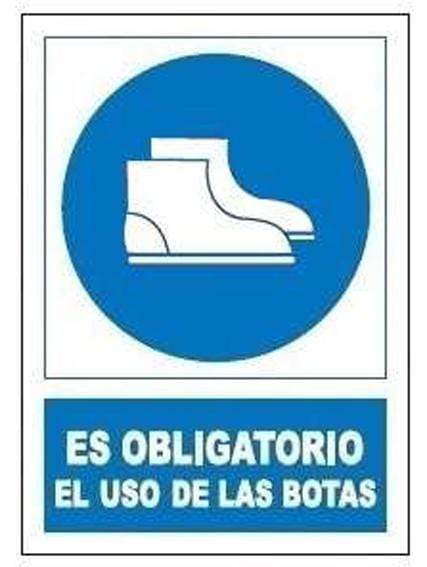 Señal de Aviso Uso Obligatorio de Botas