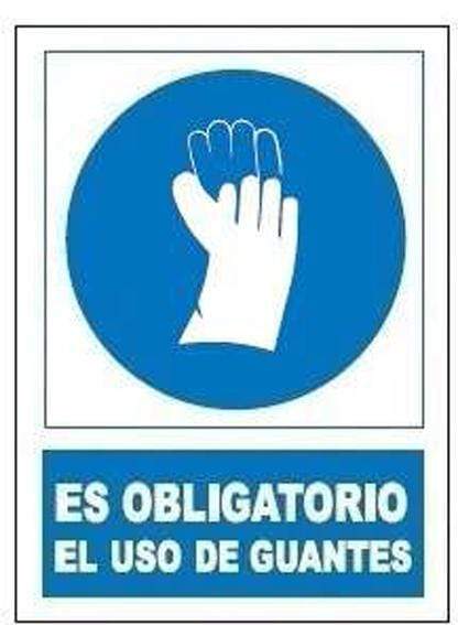 Señal obligatoria protección de manos so802 JG Señalizacion